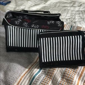 Large matching Lancôme travel bags